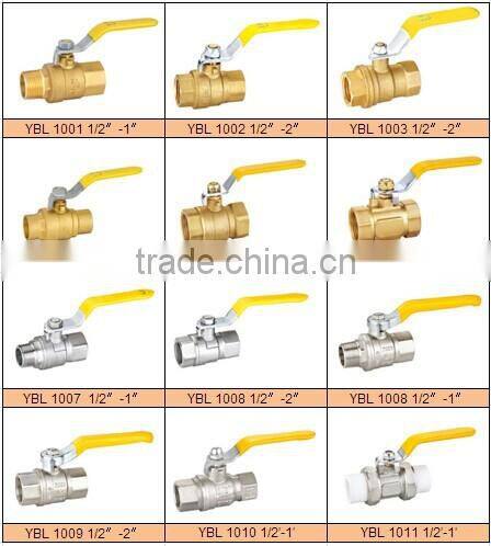 level handle forged full bore brass ball valve CW617N