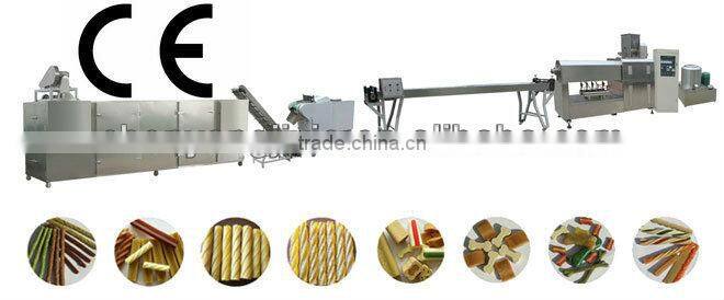 high quality stainless steel pet food processing line/small snack food machine