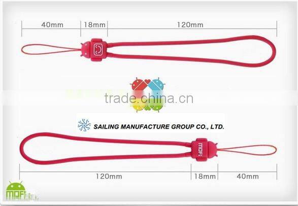 OEM Promotinal hanging silicone mobile phone strap,promotional cell phone straps for iphone/MP3/bag/keychain