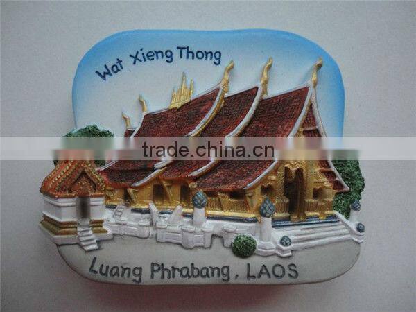 Polyresin landscape tourist souvenir magnets