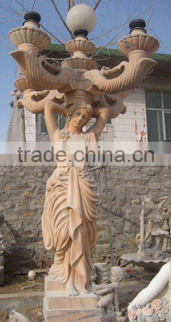 Marble Antique Statue Lamp for Sale