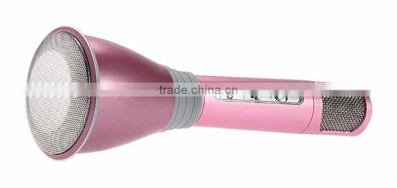 China distributer K068 Wholesale Portable Mini karaoke microphone with Mic Speaker KTV Singing Record