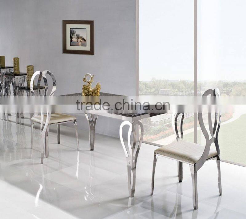 TH288 Dining Room Marble top fashion design table