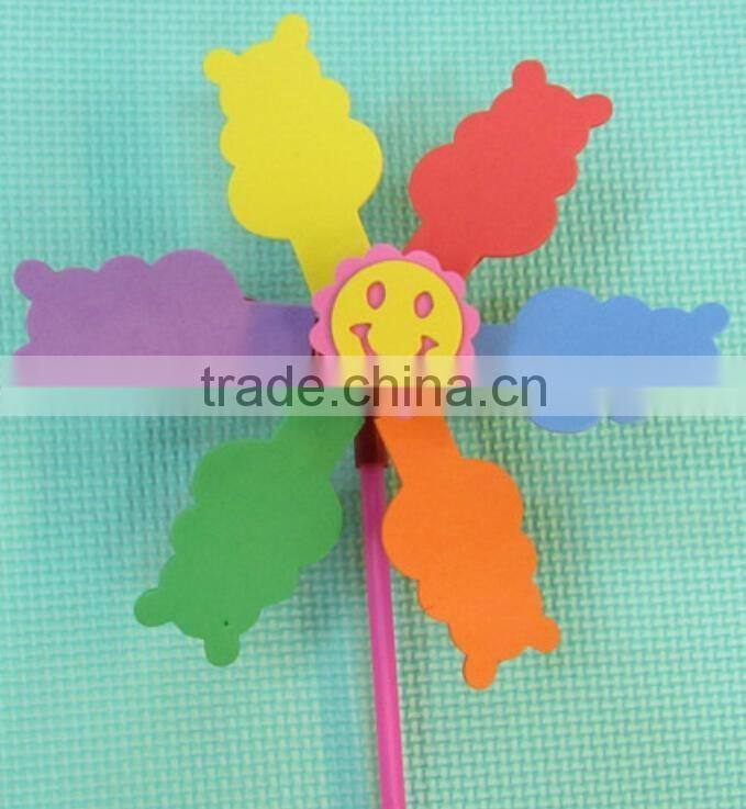 16053013 factory directly selling for Children handmade ready cutting eva winmill kit