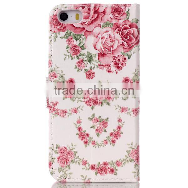 PU leather embossing craft cell phone case, wholesale leather flip case for iPhone6 6S