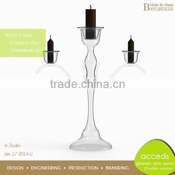 Cheap Factory Antique Glass Table Decor Candle Holder