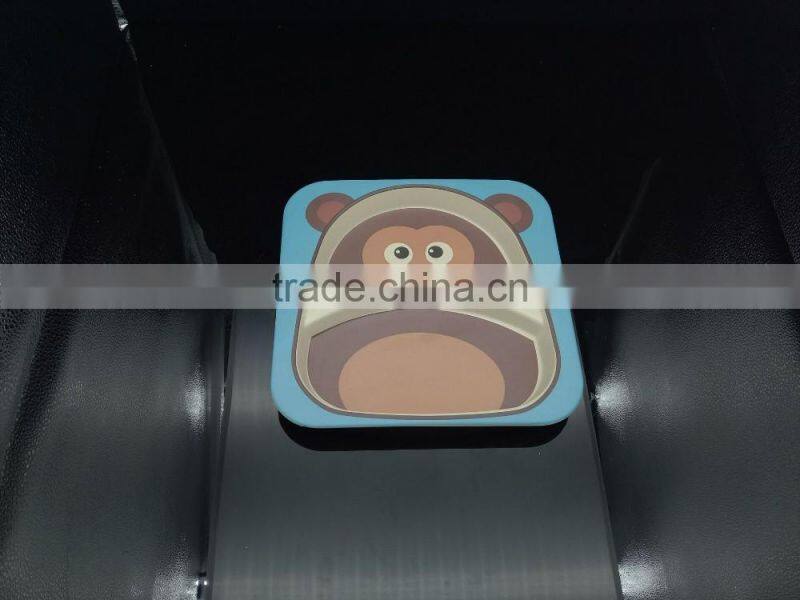 eco friendly biodegradable bamboo fibre plant fibre kid's dinnerware set