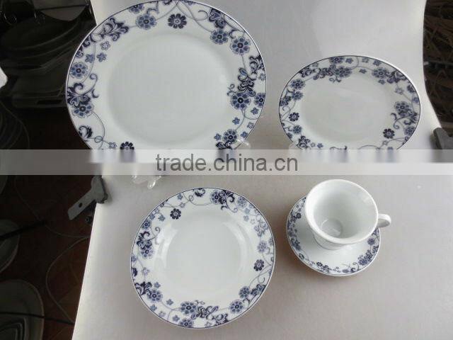 30 pcs porcelain decal dinner set