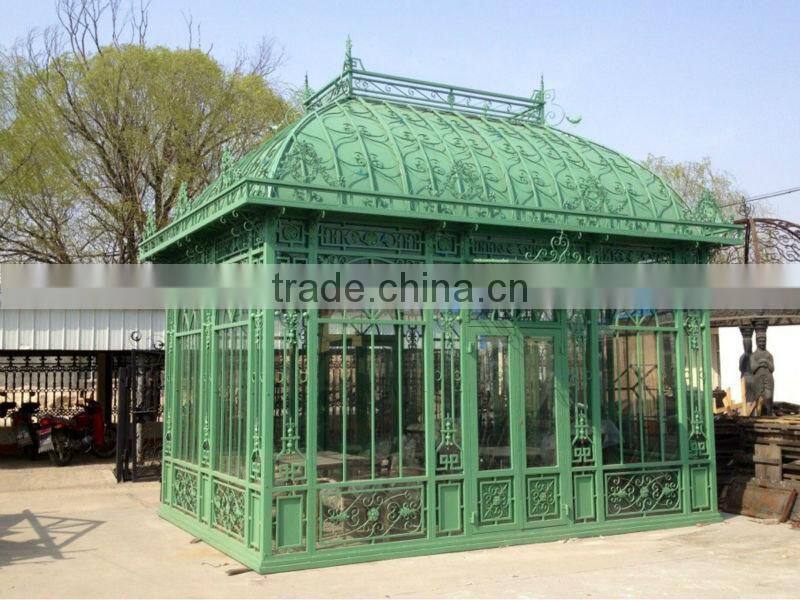 Trade Assurance garden decorative galvanized steel frame green house