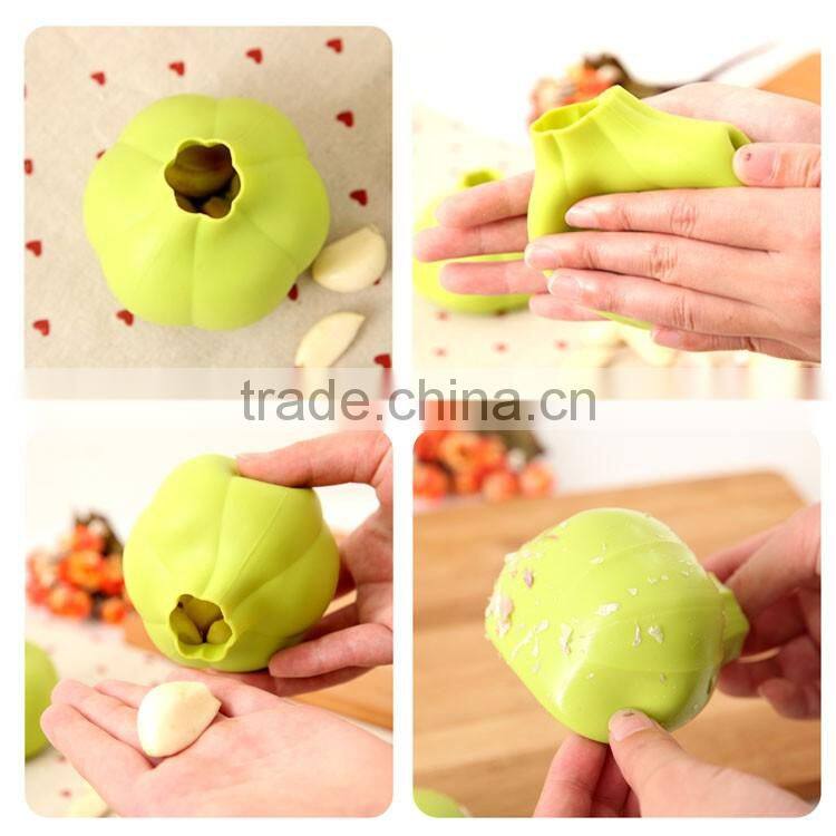durable kitchen tool silicone garlic peeler