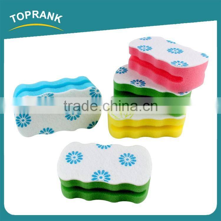 Toprank Strong Cleaning Capacity Non-scratch Green Kitchen Cleaning Sponge, Sponge Scouring Pad, Sponge Scourer