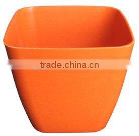 Organic flower planter orange garden flower pots