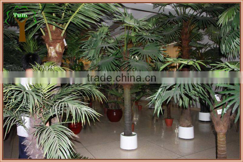 artificial fan palm tree plastic fan palm tree for export