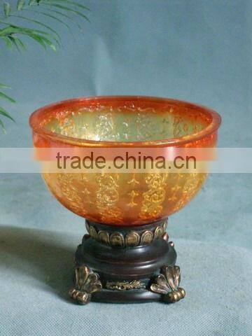 2015 Exquisite design home round fiberglass decorative fruit bowl