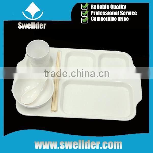 Swellder eco-friendly disposable plastic food tray