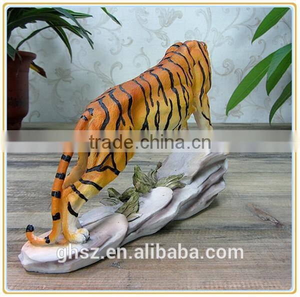 Customized garden decoration life like wild animal tiger sculpture