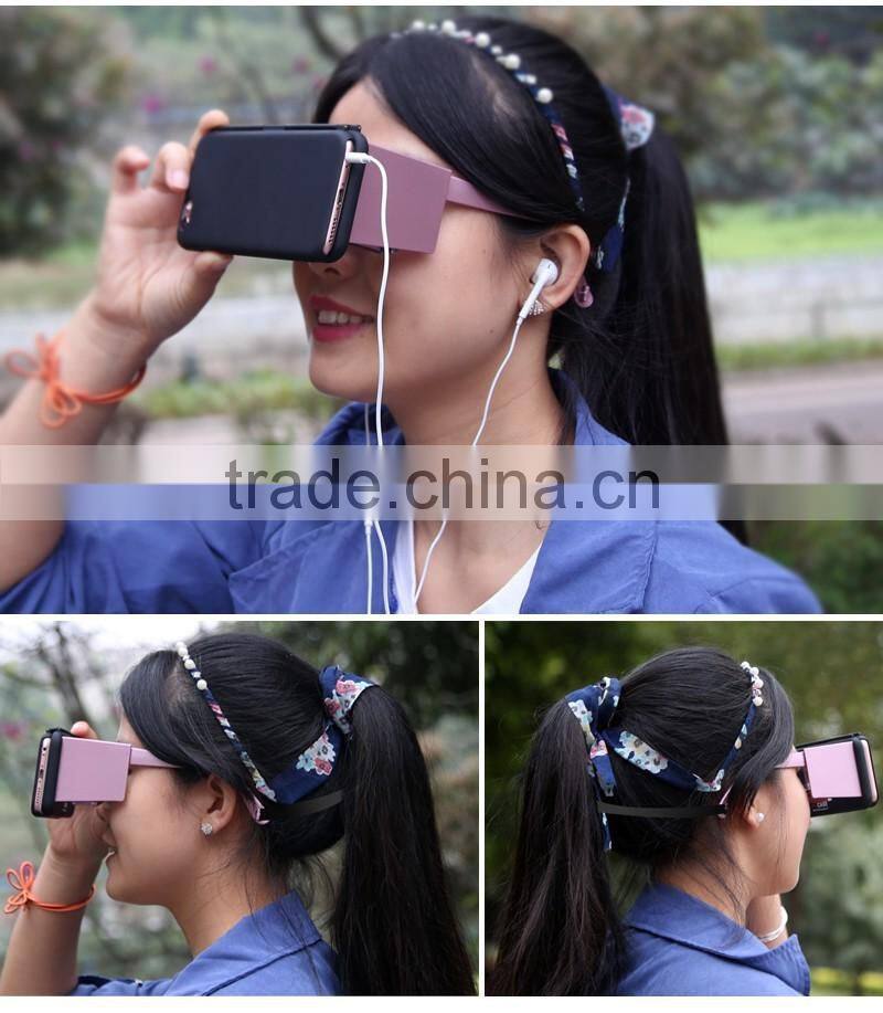 2016 best selling Smartphone case Virtual Reality VR box 3d video glasses