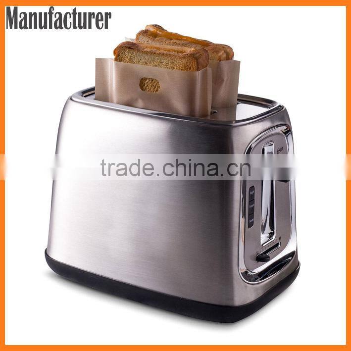 Microwave Toastabags Reusable Non-Stick Sandwich/Snack "In Toaster" Grilling Bags, 2 Pack