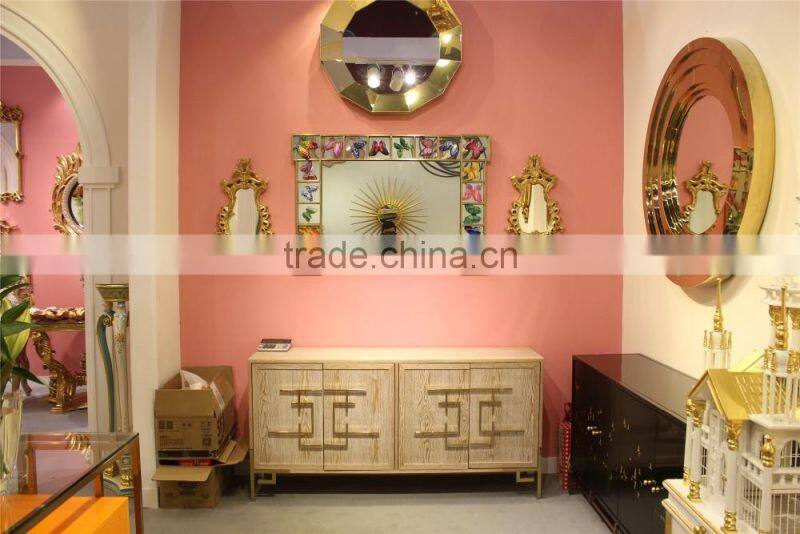 Stainless Steel Bathroom Round Shape Wall Mounted Mirror