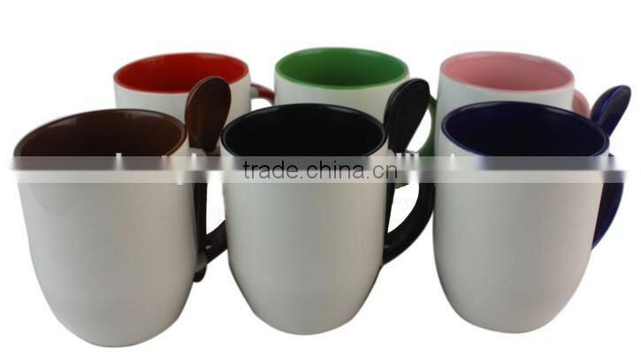 new desigh gold color porcelain mug with big handle wholesale