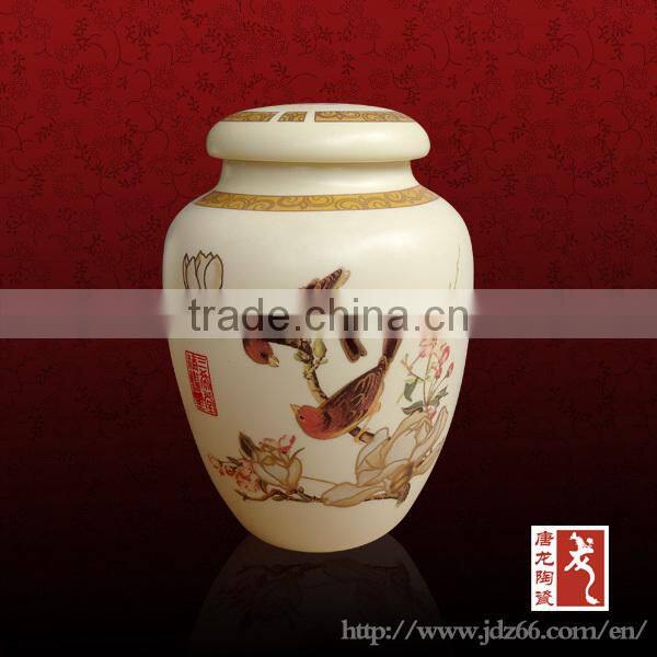 custom tea caddy ceramic porcelain bottles manufacturer