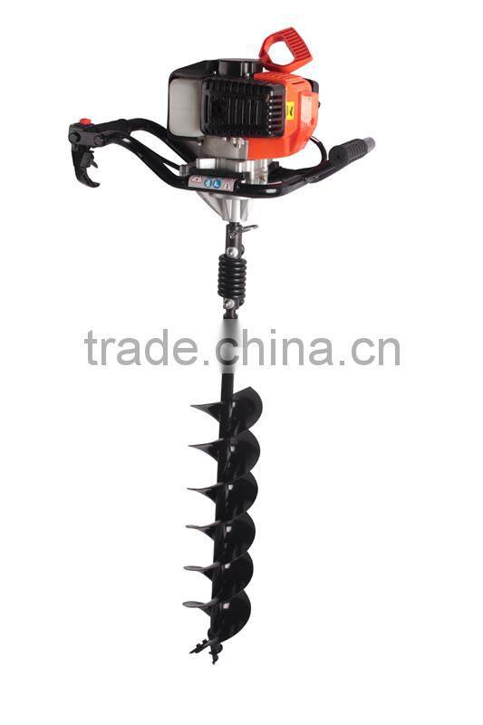 52cc 1700w Hand-Held Soil Hole Drilling Machine Earth Auger Portable Manual Fence Post Hole Digger