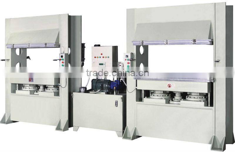 high performance hydraulic one-driving -two wooden mould press machine