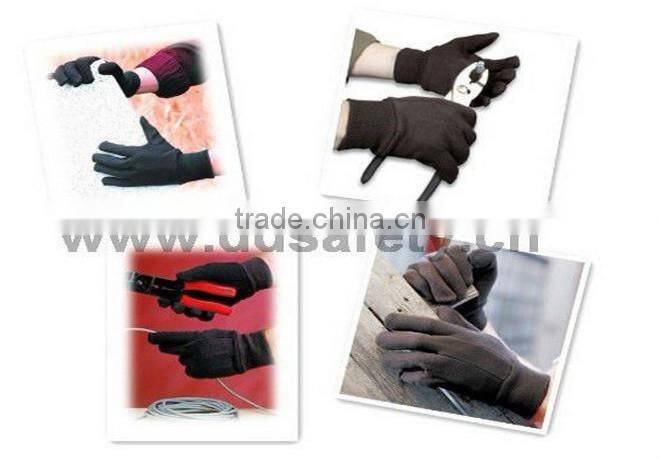 DDSAFETY 2017 Best Selling In China Blue Cotton Canvas Work Gloves