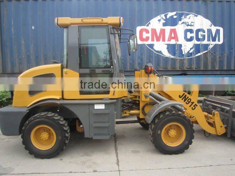 new style Euro market JN915 mini wheel loader with CE,snow plow