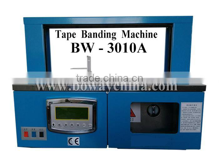 Desktop automatic seal and cut OPP & Paper Tape books tieing machine