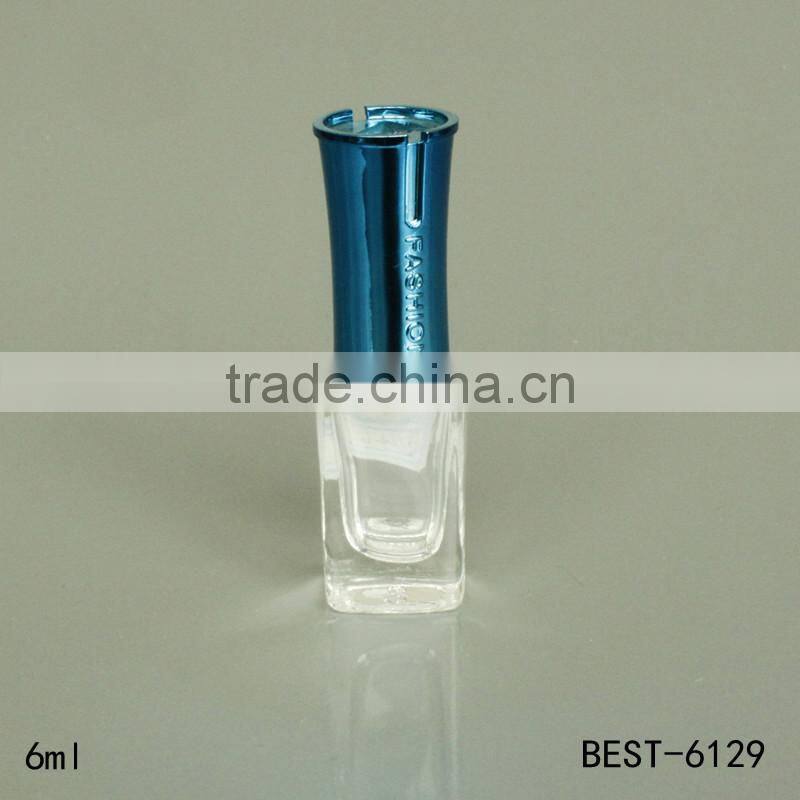 6 ml square nail polish bottle with thick bottom
