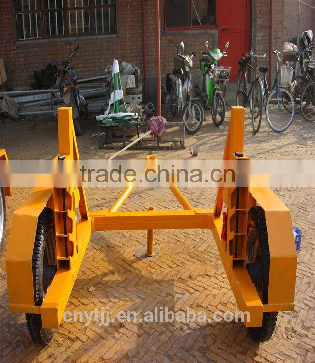 cable drum trailer,Mechanical hand operated loading winch