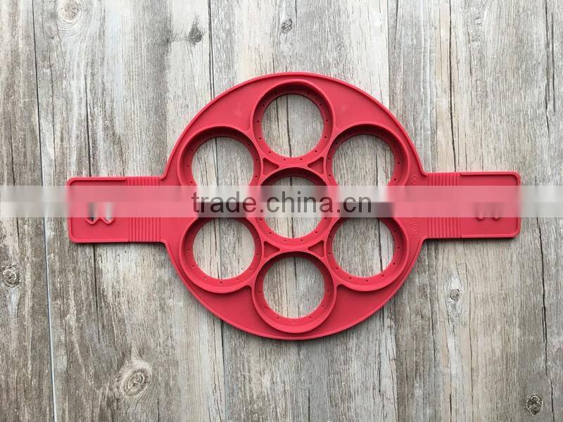 2017 Flippin Fantastic Silicone Pancakes Mold Perfect Flip Multiple Pancakes Maker