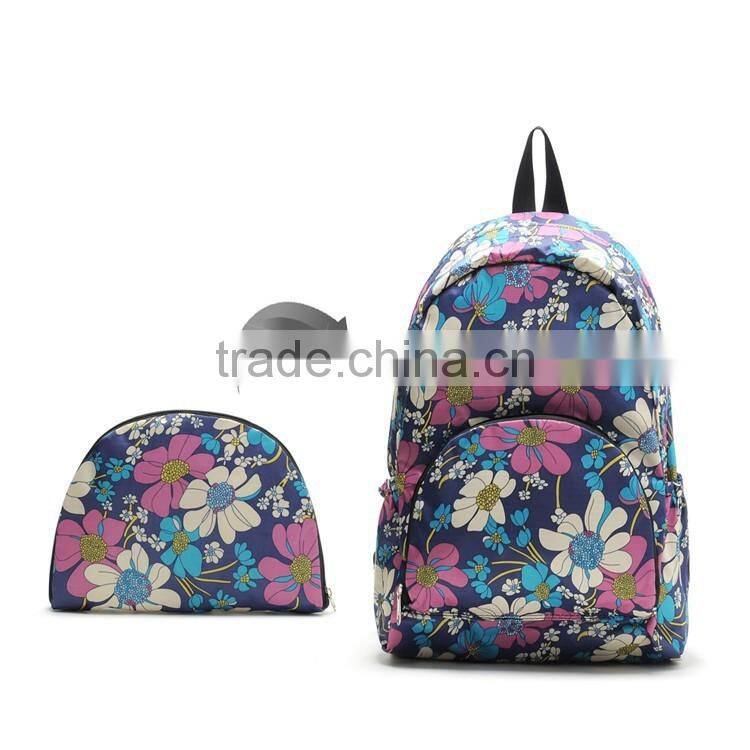 Factory OEM Portable Large Capacity Polyester Foldable Travel Duffel Bag