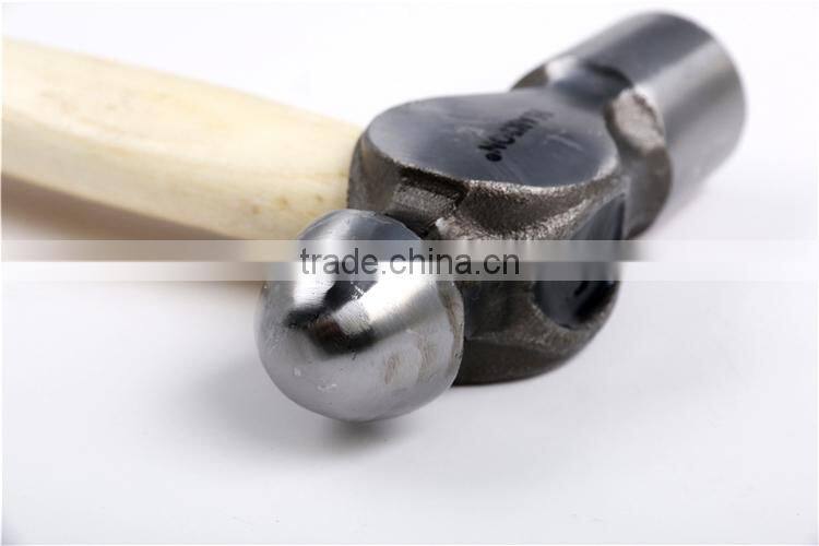 Multifunctional ball-peen hammer,rounded hammer with wooden handle