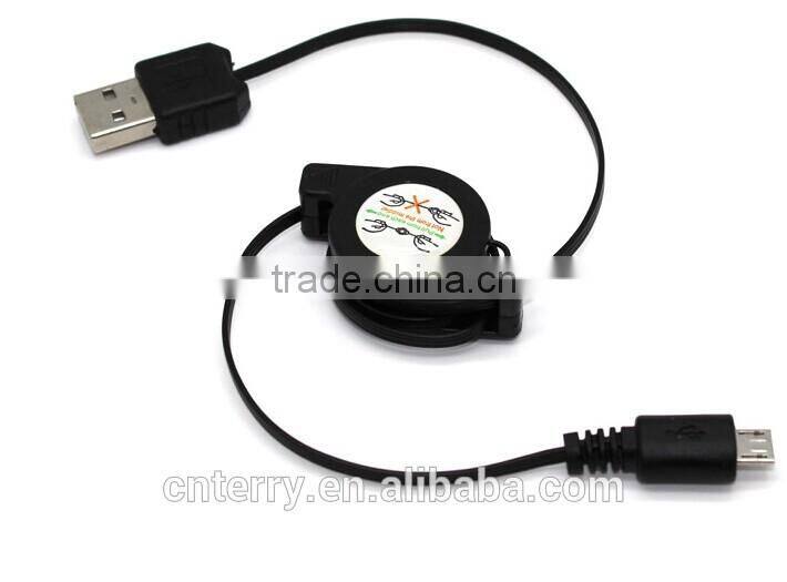 Colour retractable USB Charging Cable Charger line for iPhone ,Samsung