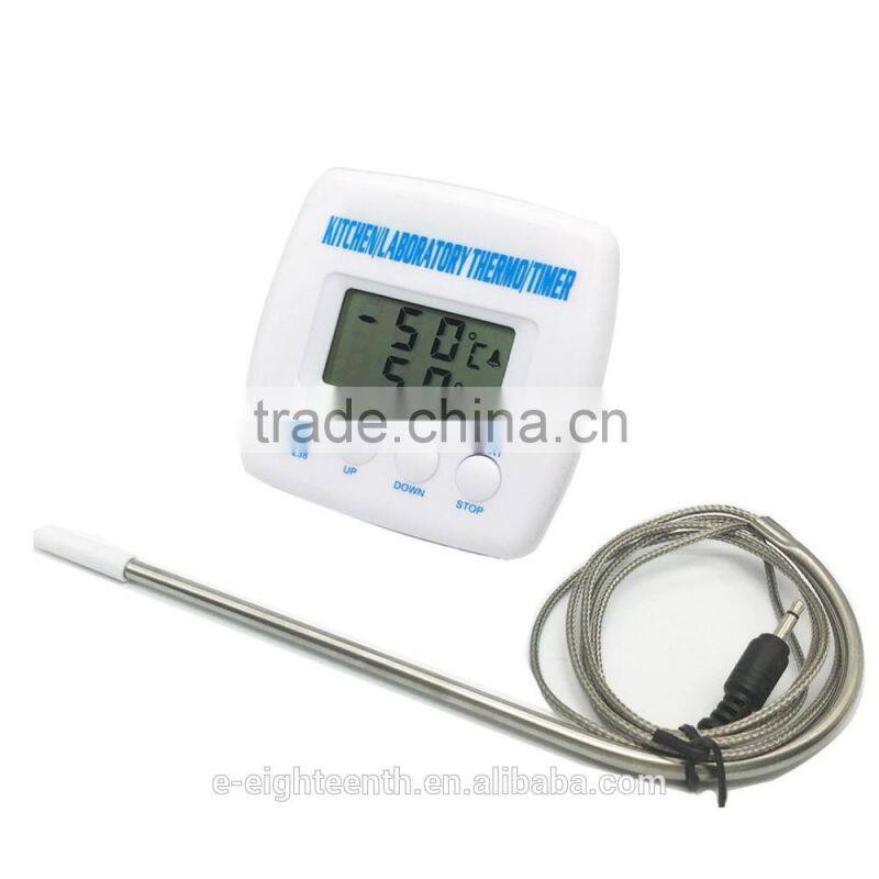 2016 new arrival Digital LCD display Thermometer Alarm Cooking Kitchen timer BBQ Food TA-238