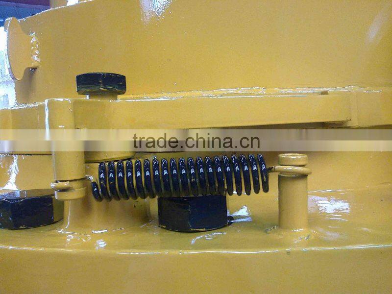 pulley spring type conical crusher for secondary crushing stage