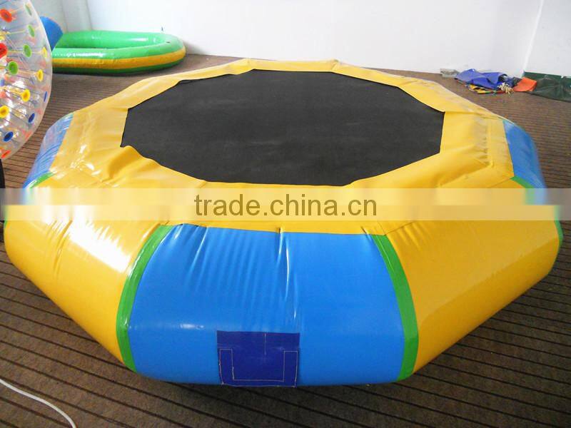 Custom PVC Bouncer Inflatable water Trampoline Children and Adults Water Fun Toy