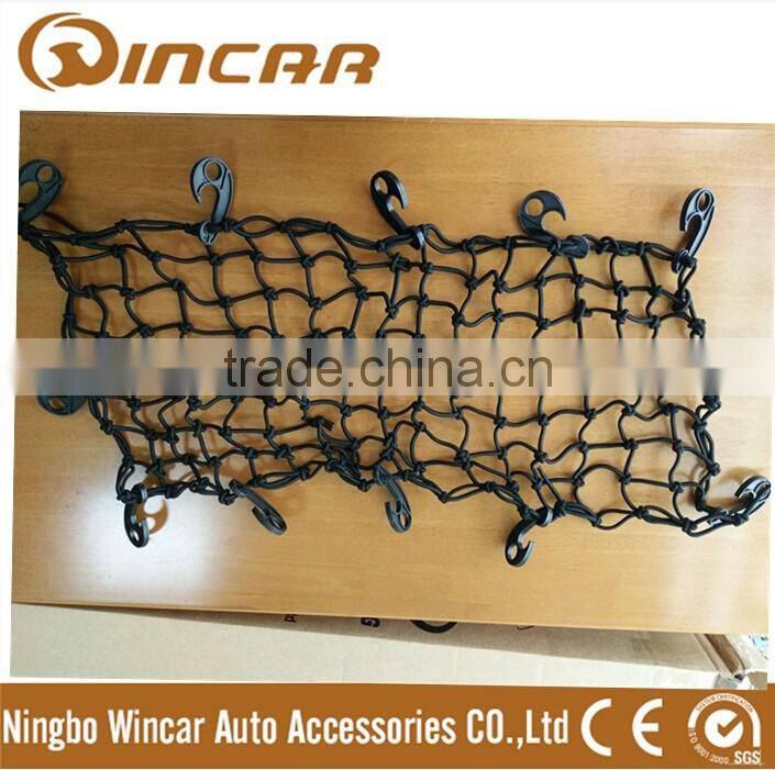 bungee stretch net with steel hooks for cargo