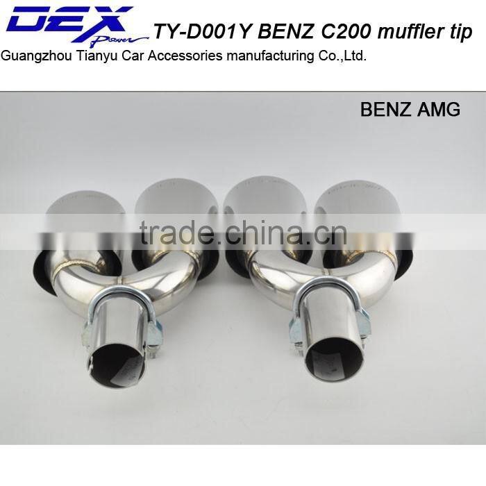 car part best price exhaust system exhaust pipe muffler tip for b-enz amg c200