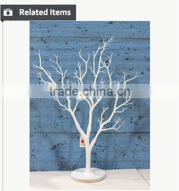 Aritificial white dry tree branch coral high quality decorative artificial tree