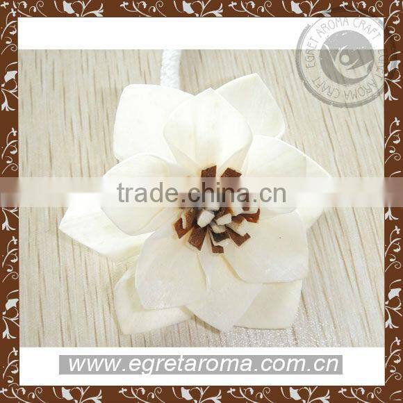 Factory price customized shape and size sola scented wood flower