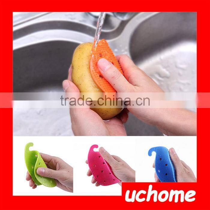 UCHOME China Factory Promotion Hot Sale Heat-resistant Mat Silicone Vegetable Brush Wash Brush