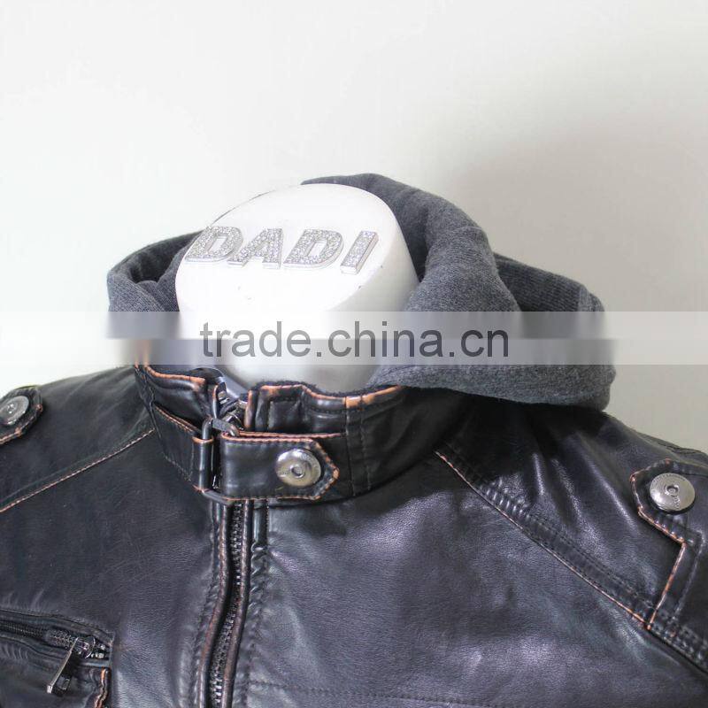 Mens Famous PU Leather Fashion Jackets