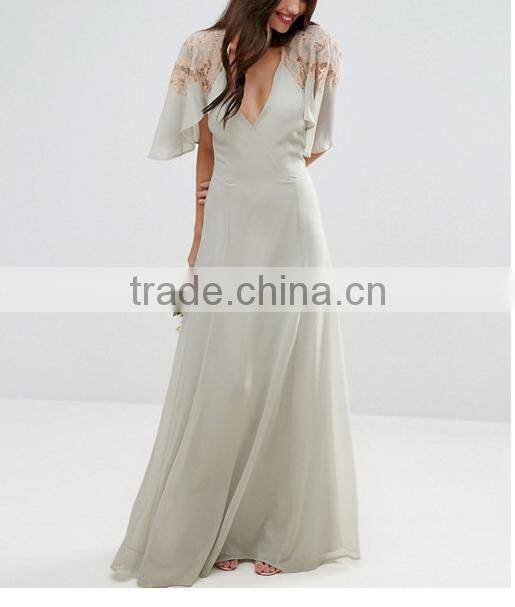 Guangzhou clothing OEM wholesale women's boutique bridesmaid clothes pretty dresses
