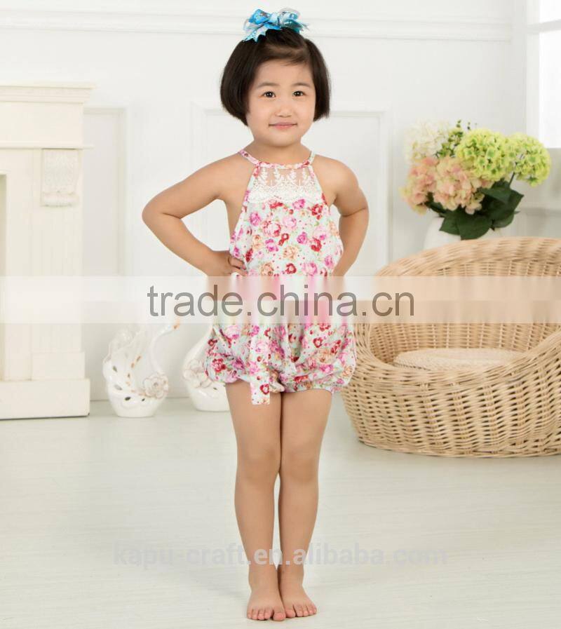 fashion baby bodysuit/jumpsuit lace floral baby clothes romper wholesale