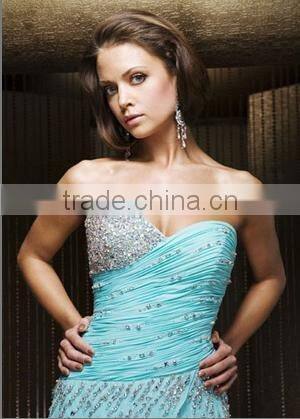 anomalous beading arabic evening dress