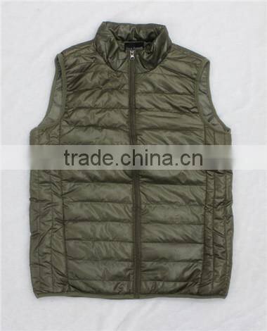 Winter outer wear breathable men vest jacket without hood(MV130056)