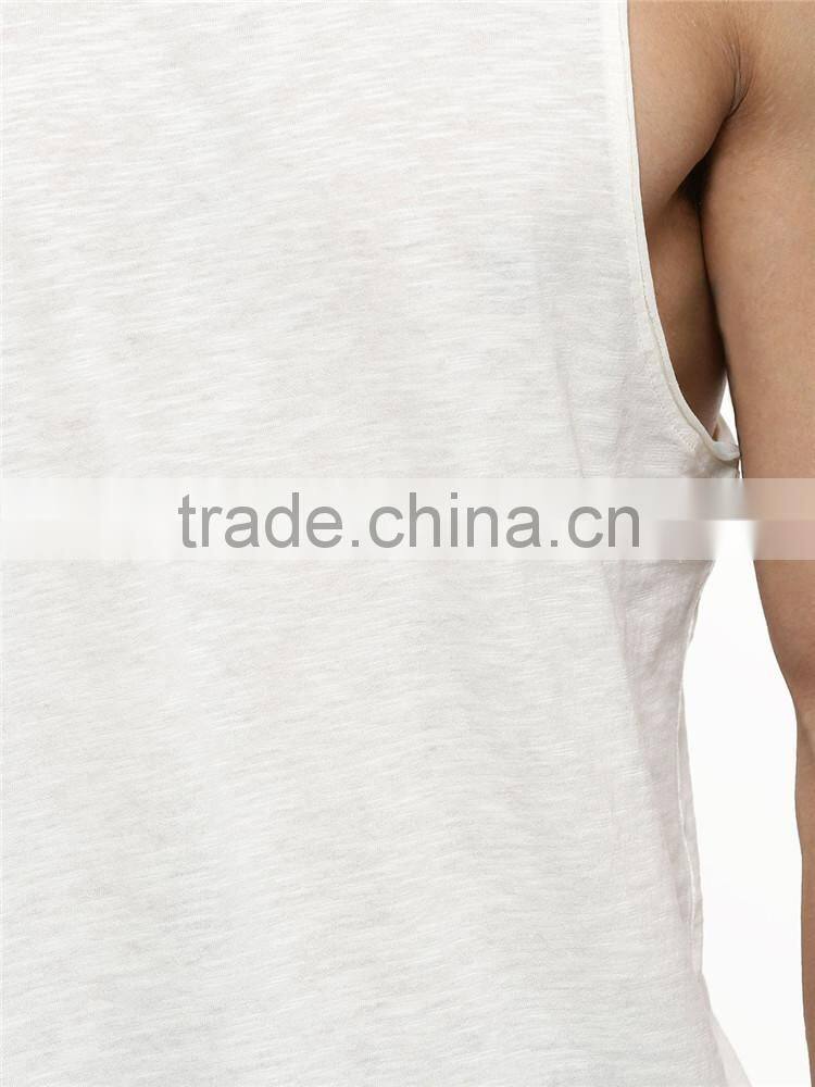 Factory direct plain white mens tank top shirt for sale